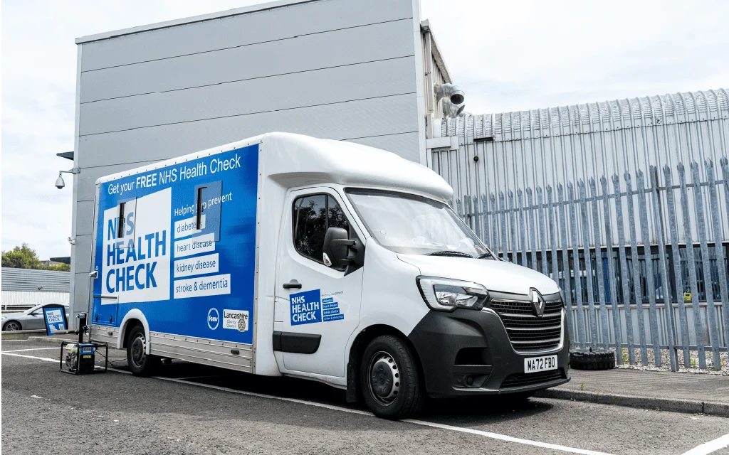 NHS van Parked outside Protec HQ